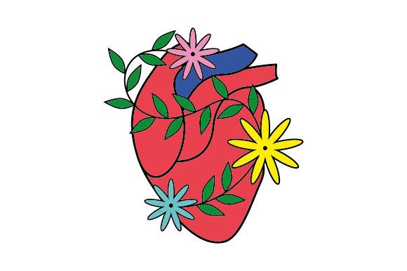 Blooming Heart: A Freebie for Crafts & Design