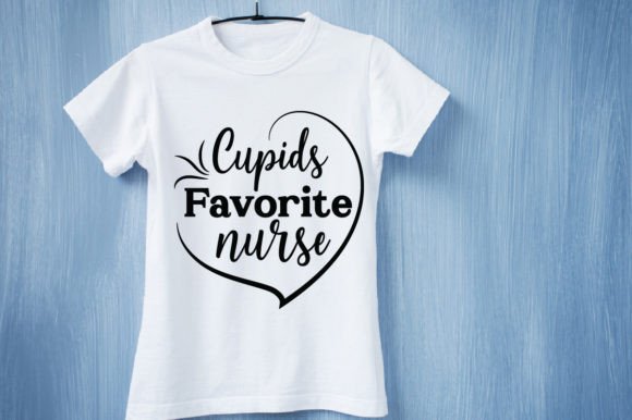 Cupids Favorite Nurse Graphics & T-Shirt Designs