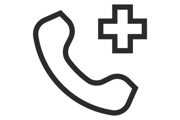 Health Emergency Call Icon: Graphics & Illustrations