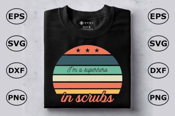 Nurse T Shirt Design: Superhero Graphics