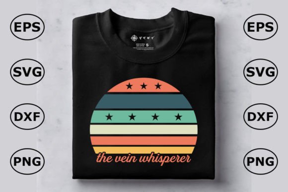 Nurse T Shirt Design: The Vein Whisperer Graphics