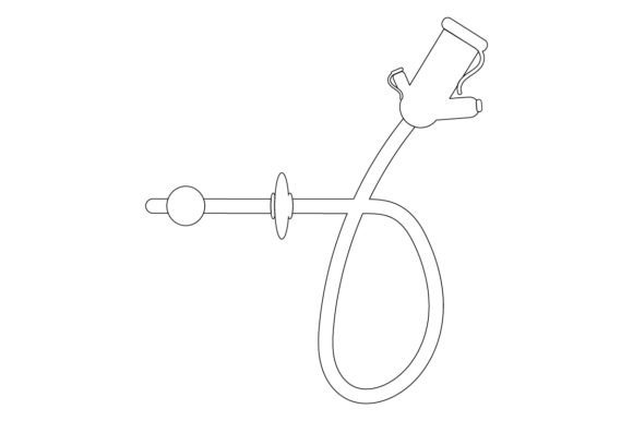 Reviewing the Gastrostomy Tube Line Art Design